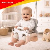 Kruzzel 3-u-1 dječja ljuljačka sivo-bež boje | shoptok.hr