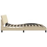  Posteljni okvir brez vzmetnice krem 180x200 cm blago | Shoptok.si