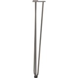 vidaXL noge za mizo za lase 4 kosi naravno jeklo 72 cm trdno jeklo | Shoptok.si