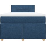  Krevet s oprugama i madracem plavi 120 x 190 cm od tkanine | shoptok.hr