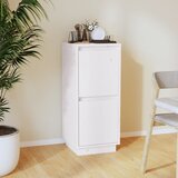 The Living Store Komoda bela 31,5x34x75 cm trdna borovina - Komoda, (21663526) Cene