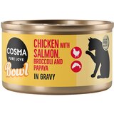 Cosma Varčno pakiranje Bowl 24 x 80 g - Piščančje prsi z lososom | Shoptok.si