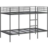 vidaXL Krevet na kat bez madraca crni 107x203 cm čelik | shoptok.hr