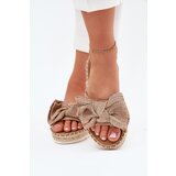 Boto Ladies Platform Slippers With Braiding And Bow Multicolor Alpireda | Shoptok.si