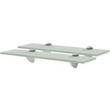 Maison Chic 2 kosi Stenske Police - Viseče police steklo 40x10 cm 8 mm, (21793470) | Shoptok.si