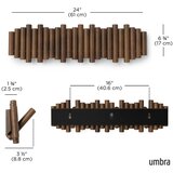 Umbra Stenski obešalnik iz masivnega bora v naravni barvi 61 cm Picket – | Shoptok.si
