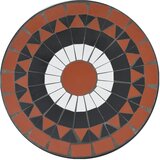 Bistro set s mozaikom terakota i bijelo od željeza i keramike | Eponuda.com