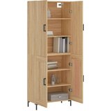 vidaXL Visoka komoda hrasta sonome 69 5x34x180cm od konstruiranog drva | shoptok.hr