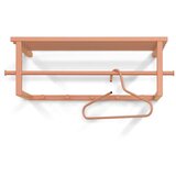 Spinder Design Rožnato-oranžen kovinski stenski obešalnik s polico Marco – | Shoptok.si