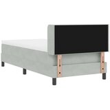  s opruga kutije Svijetlo siva 200 x 90 cm Baršun | shoptok.hr