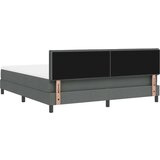 Box Spring Krevet s Madracem Tamnosiva 180x200 cm Tkanina | shoptok.hr