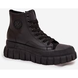 Boto Insulated High Women's Sneakers On Platform Zipper Black Sarira | shoptok.hr