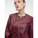 Orsay Burgundy women's faux leather jacket - Women's | ePonuda.com