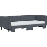 vidaXL Dnevni krevet na razvlačenje tamnosivi 80 x 200 cm baršunasti | shoptok.hr