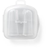 BabyOno silikonska četkica za desni na prst 2 kom 0 m+, prozirna | shoptok.hr