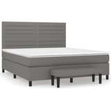  The Living Store Box spring postelja z vzmetnico temno siva 160x200 cm blago - Box Spring Postelja, (21444354) | Shoptok.si