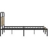 vidaXL Posteljni okvir brez vzmetnice 120x200 cm dim. hrast inž. les | Shoptok.si