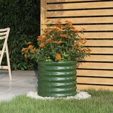 Furnova Visoka greda iz prašno premazanega jekla 40x40x36 cm zelena, (21921475) | Shoptok.si