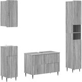  Set kupaonskih ormara od 4 dijela ZWOLLE Siva Sonoma | shoptok.hr