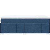 vidaXL Krevet s oprugama i madracem plavi 80x200 cm od tkanine | shoptok.hr