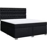  Krevet s oprugama i madracem crni 180x200 cm od tkanine | shoptok.hr