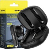 Awei BLUETOOTH 5.3 T66 TWS ETUI ZA SLUŠALKE ZA TELEFON BLACK BLACK, (21968836) | Shoptok.si