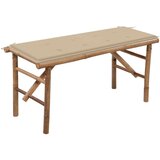  Zložljiva vrtna klop z blazino 118 cm bambus, (20803993) Cene