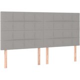  Box spring postelja z vzmetnico LED sv. siva 200x200 cm blago, (20761096) | Shoptok.si