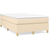  Box spring postelja z vzmetnico krem 120x200 cm blago, (20723399) | Shoptok.si