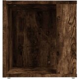  Stranska mizica dimljeni hrast 33x33x34,5 cm konstruiran les, (20714390) | Shoptok.si