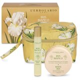 L'Erbolario Ženski set krema za telo i parfem White Iris sa neseserom, Bež | ePonuda.com