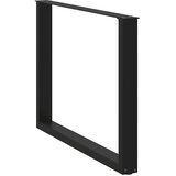  Noge za blagovaonski stol U-oblik 2 kom Crne 100 x (72-73) cm Čelik | shoptok.hr