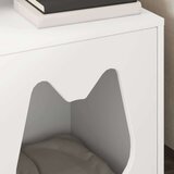  Mačja hiša Bela 42.5 x 40 x 52.5 cm Konstruiran les, (5000111120) | Shoptok.si