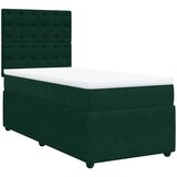 Box spring krevet s madracem tamnozeleni 90x190 cm baršunasti | shoptok.hr