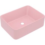  Luksuzni umivaonik mat ružičasti 41 x 30 x 12 cm keramički | shoptok.hr