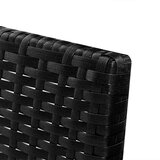  3-dijelna vrtna garnitura od poliratana s jastucima crna | shoptok.hr