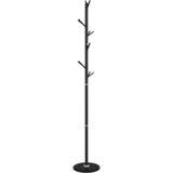 Stalak za kapute crni 175 cm od željeza obloženog prahom | shoptok.hr
