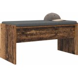  Klupa za hodnik s jastukom Staro drvo 83 x 38 x 40 cm | shoptok.hr