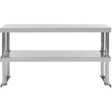  Polica za radni stol s 2 razine 120x30x65 cm nehrđajući čelik | Eponuda.ba