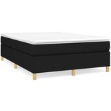 The Living Store Posteljni okvir črna 140x200 cm blago - Box Spring Posteljni Okvir, (21520538) | Shoptok.si