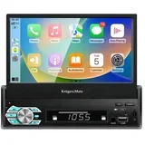KM2018 1 DIN autoradio s izvlačivim 7″ zaslonom, CarPlayom i Android Autom