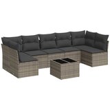  8-dijelni set vrtnih sofa od poliratana s jastucima sivi | shoptok.hr