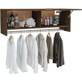 vidaXL garderobna omara rjavi hrast 100x32,5x35 cm konstruiran les | Shoptok.si