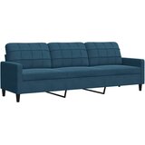  Trosjed od tkanine Plava 210 cm baršunasti | shoptok.hr