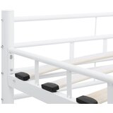  Okvir za krevet bijeli metalni 200 x 200 cm | Shoptok.si