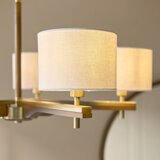  Endon 116994 - Luster na lancu HEATHCLIFF 5xE14/7W/230V mesing/jasen | Eponuda.com