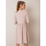 RUE PARIS Dress-RV-SK-5889.41P-beige | Shoptok.si