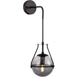 Gtv Črna stenska svetilka ø 16 cm Drop – | Shoptok.si