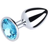 Fantasy Veliki metalni analni dildo sa plavim dijamantom Cene