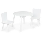 ECO TOYS EcoToys WH135 bijeli set dječji stol sa stolicama 2 komada | shoptok.hr